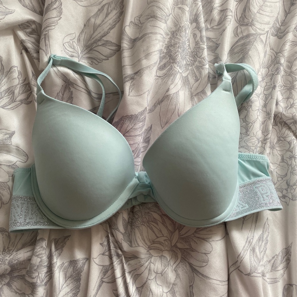 Pink push up bra